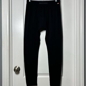Omni-Wool Black Wool Blend Base Layer Thermal Bottoms Gorpcore Outdoor Style